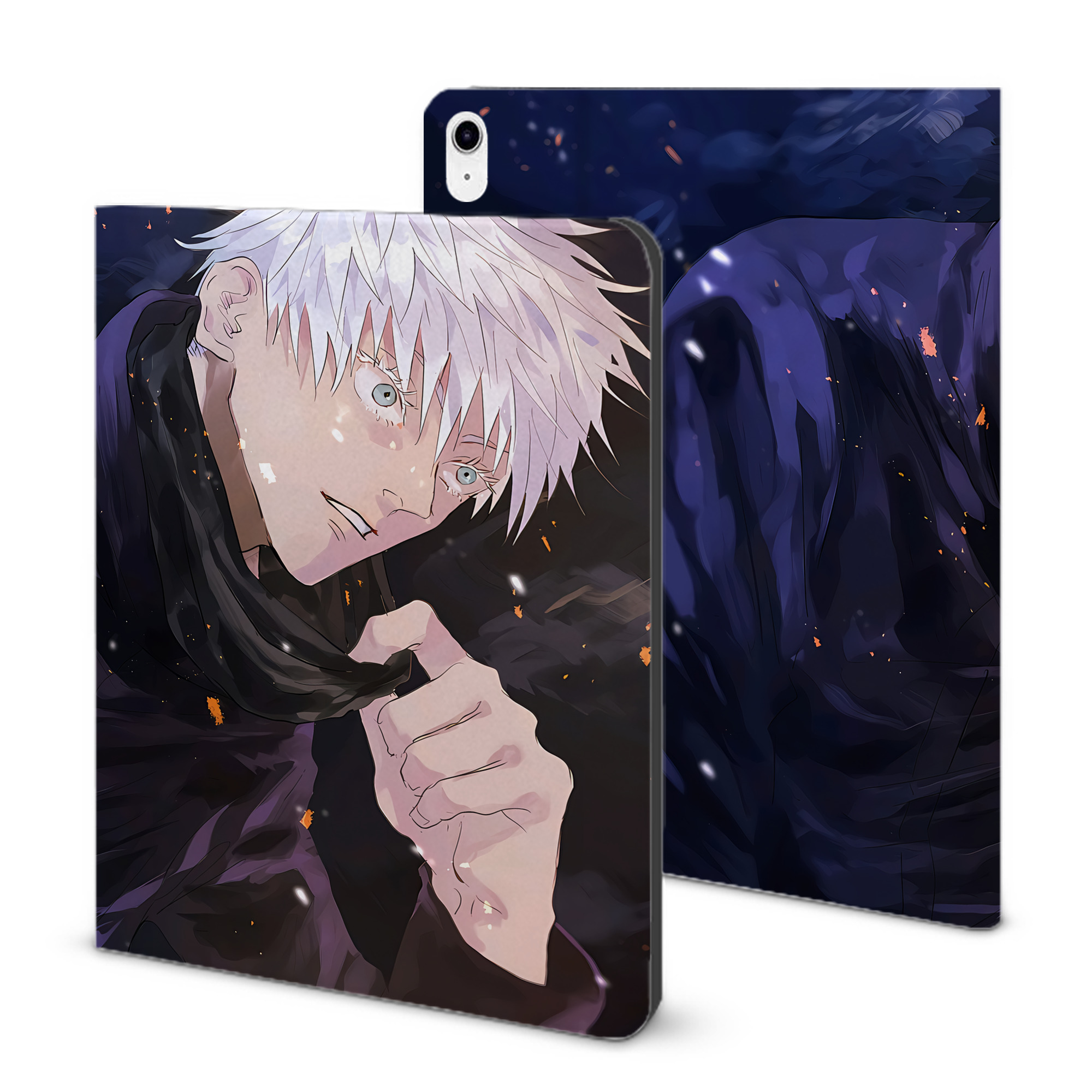 （画像用） 呪術廻戦 Jujutsu Kaisen IPad ケース ブック型 PUレザー TPU 耐衝撃 軽量 薄型 ペン収納なし 全面保護 IPad 各モデル対応